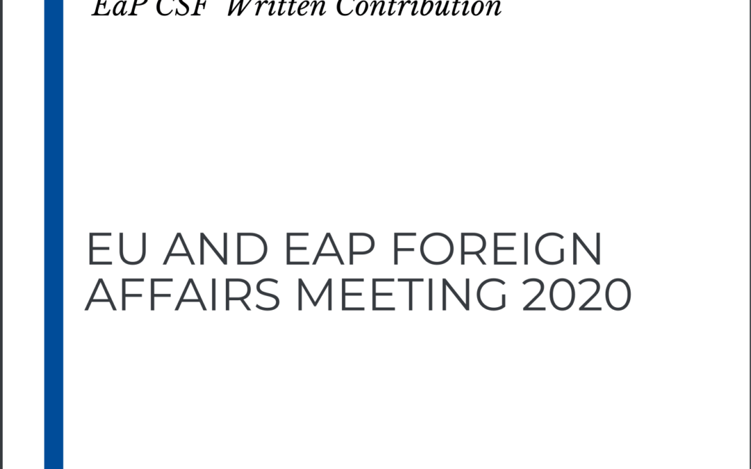 EU and EaP Foreign Affairs Ministers Meeting 2020