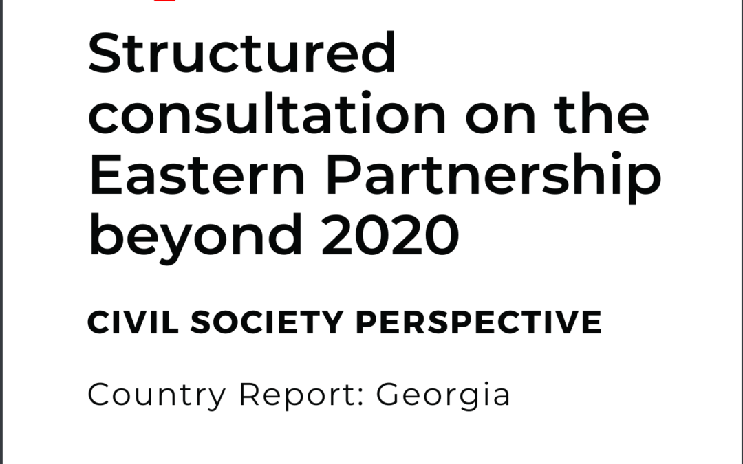 Country Report: Georgia – Structured consultation on the Eastern Partnership beyond 2020