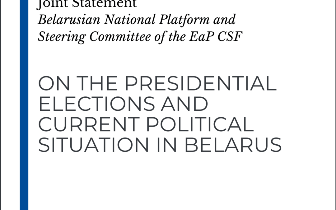 Presidential elections and political situation in Belarus