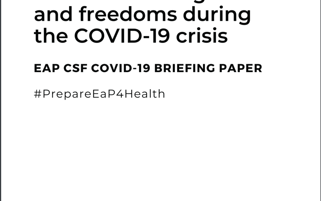 COVID-19 Briefing Paper: fundamental rights and freedoms during the COVID-19 crisis