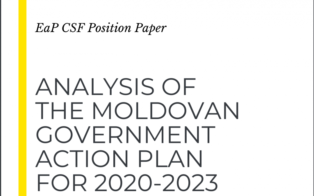 Analysis of the Moldovan Government Action Plan 2020