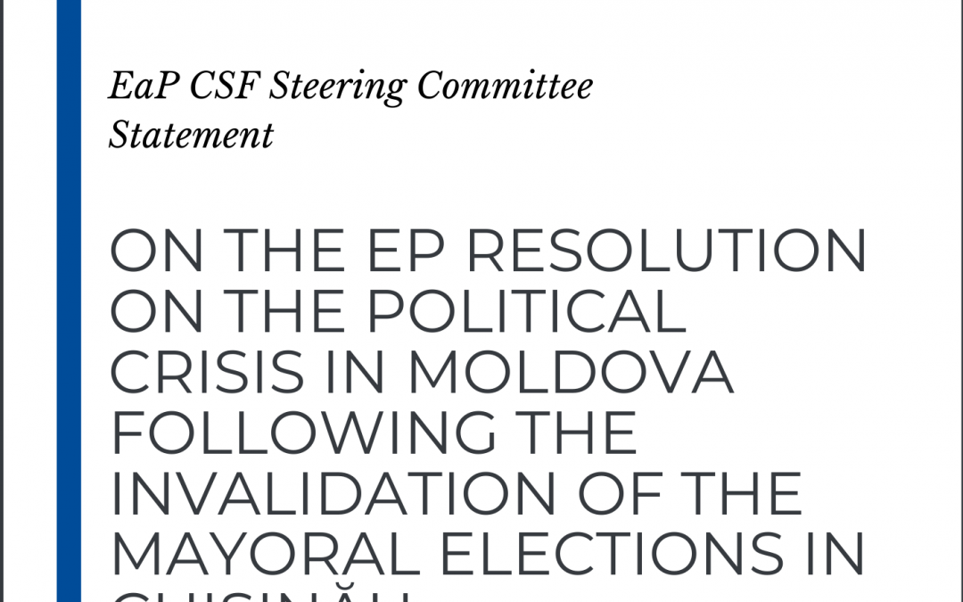 Statement on the Invalidation of the Chișinău Mayoral Elections