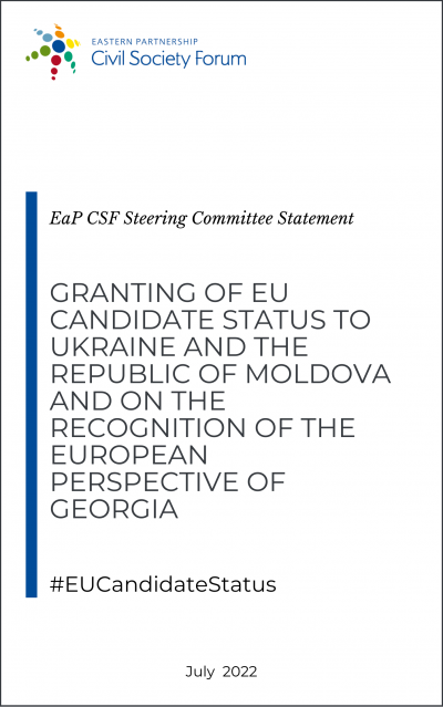 Steering Committee Statement on the EU candidate status to Ukraine and Moldova and the European perspective of Georgia