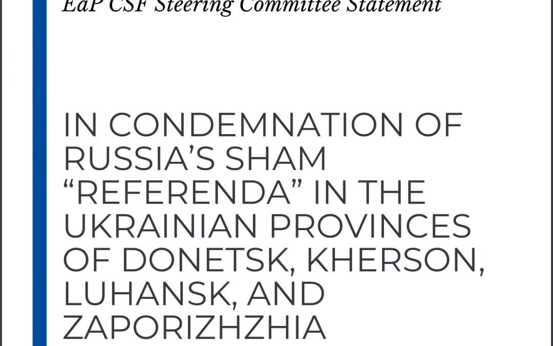 Statement in condemnation of Russia’s sham referenda
