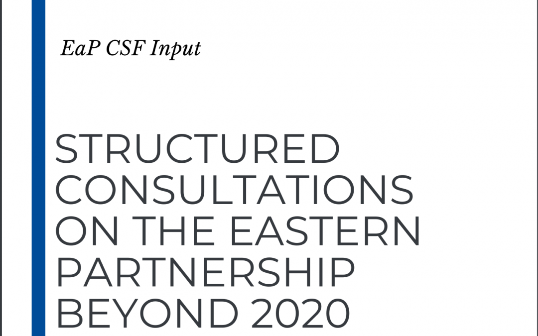 EaP CSF Structured Consultation 2019